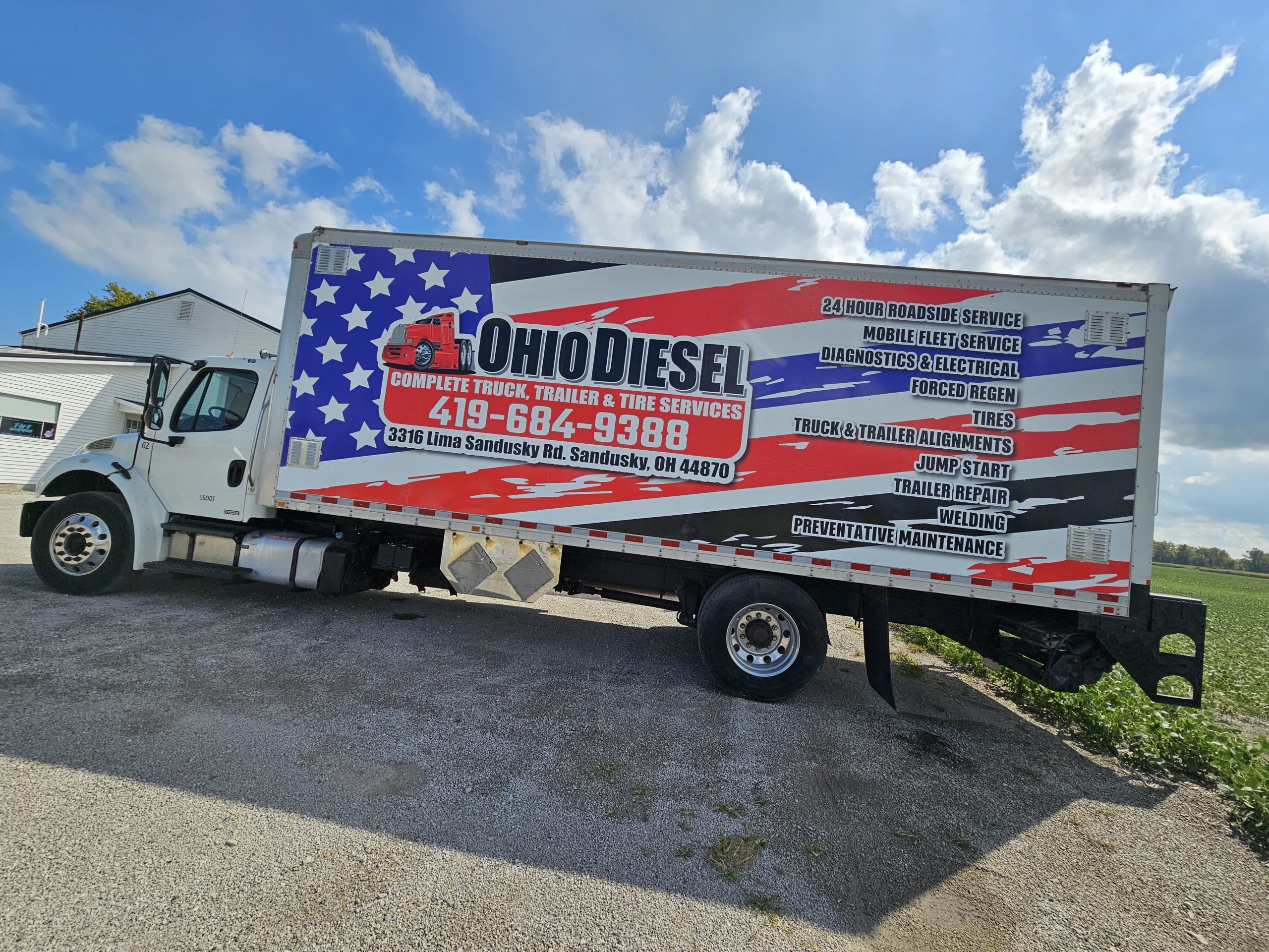 Ohio Diesel Box Truck Wrap 1