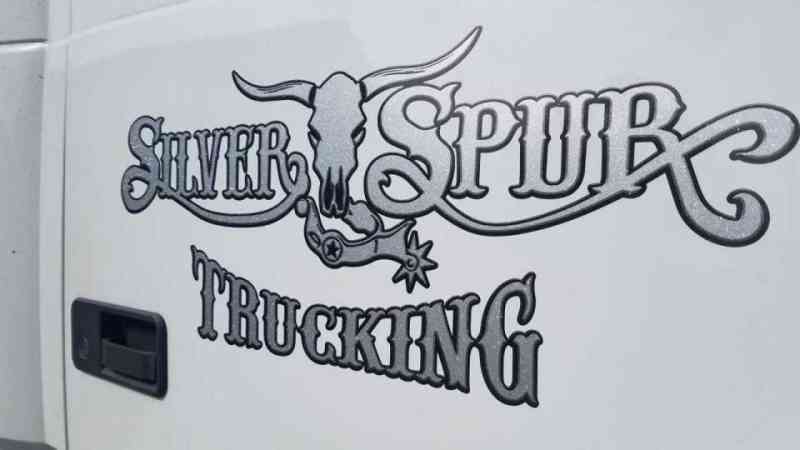 Silver Spur Trucking door sign